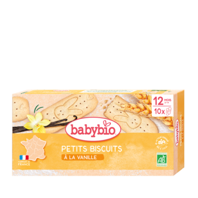 Babybio Petits Biscuits à la Vanille 160g dès 12 mois