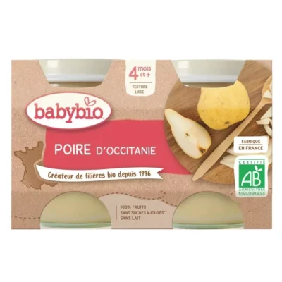 Babybio Poire de Provence 2x130g
