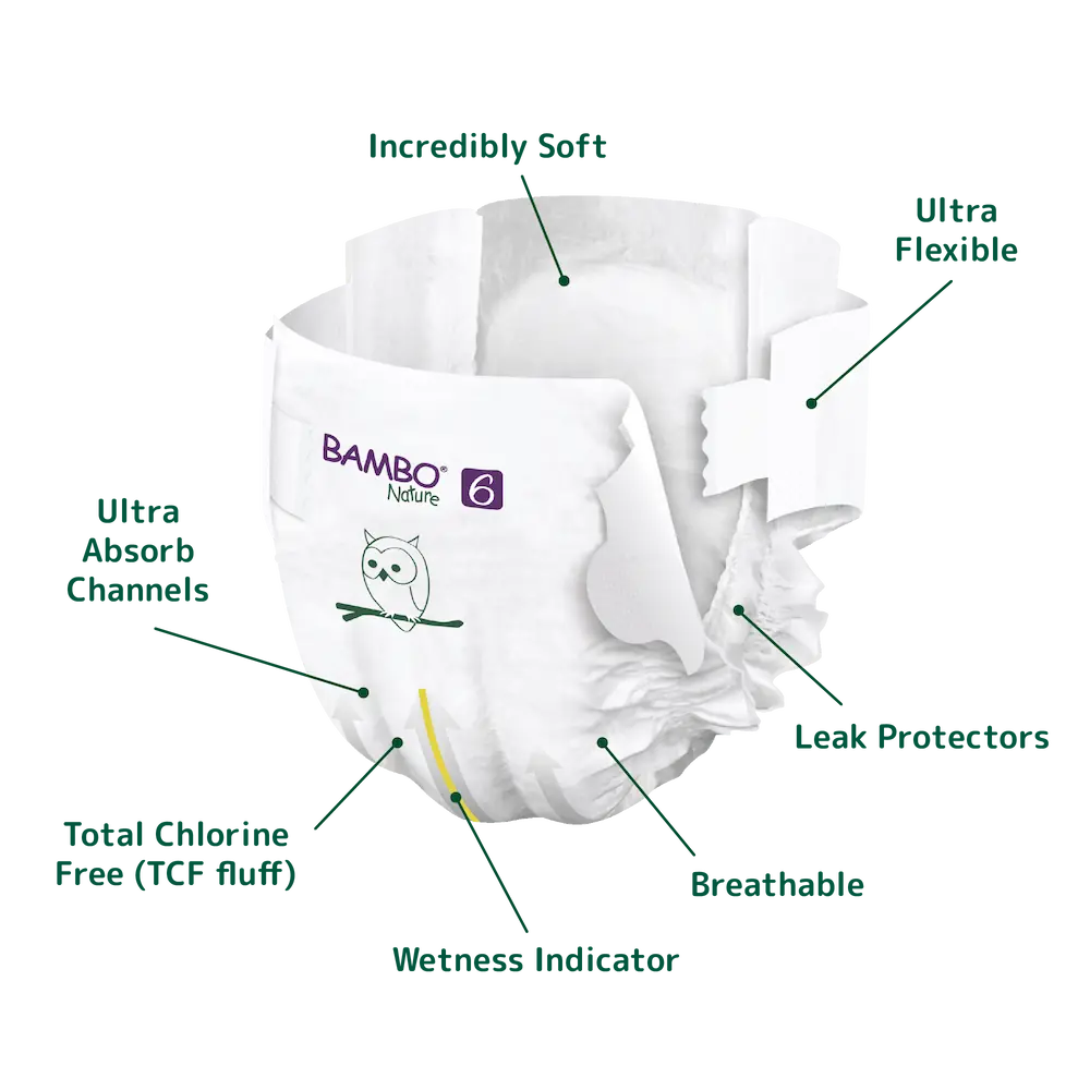 Bambo Nature couches taille 6 XXL 16 kg et plus – 40 pièces