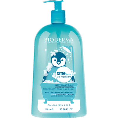 Bioderma ABCDerm Gel Moussant 1L – gel nettoyant doux bébé et enfant