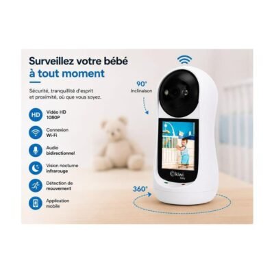 Caméra et moniteur bébé 2 en 1 Kiwi