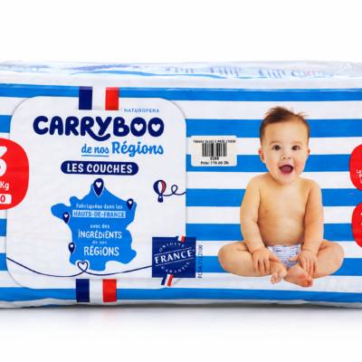 Carryboo Couches de nos Régions Taille 3 4-9 kg 50 unités