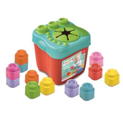 Clementoni Soft Clemmy Sensory Bucket 17807 avec 15 blocs souples