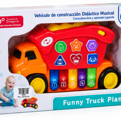 Funny Truck Piano jouet musical pour bébé 18 mois et plus