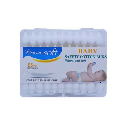 Lianxin Soft Baby Safety Cotton Buds 55 pièces