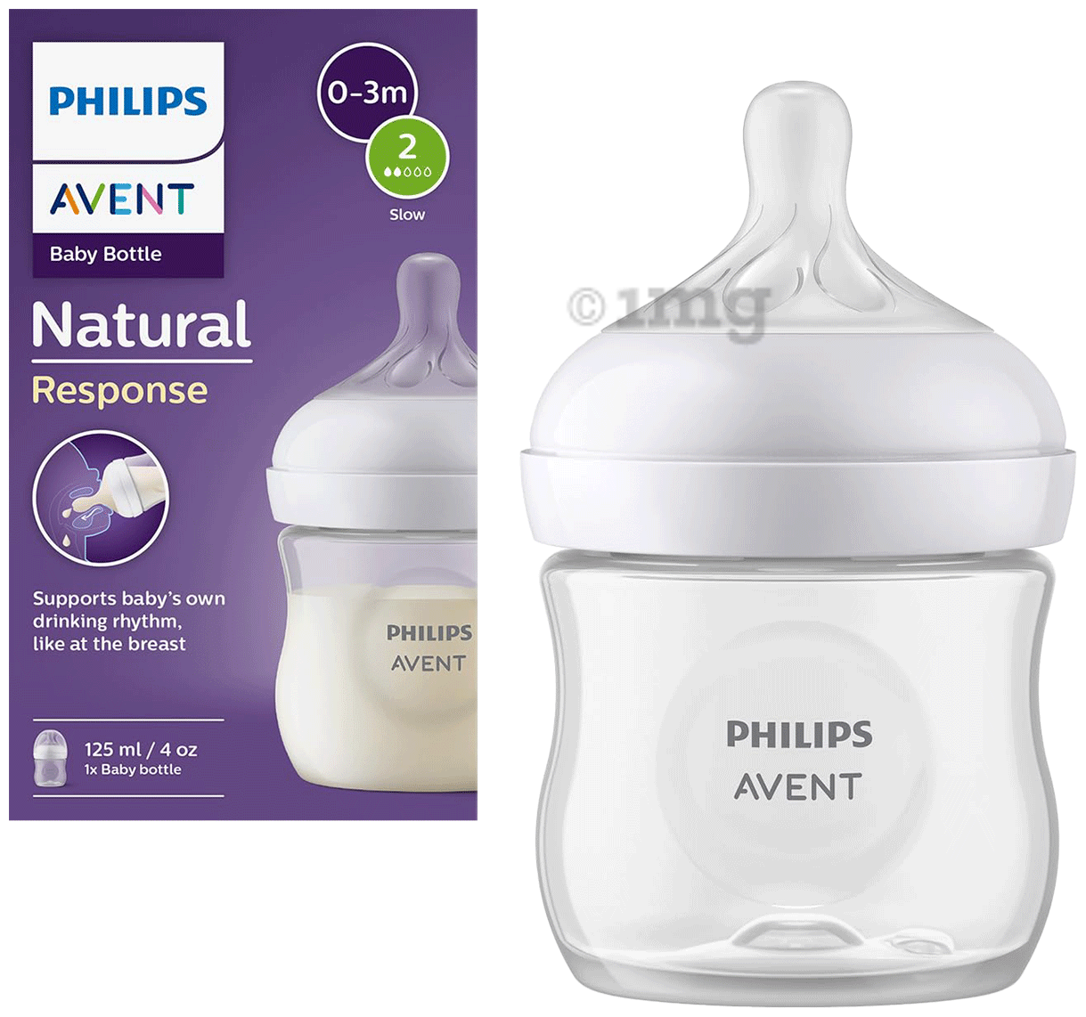Philips Avent Natural Response biberon 125 ml avec emballage