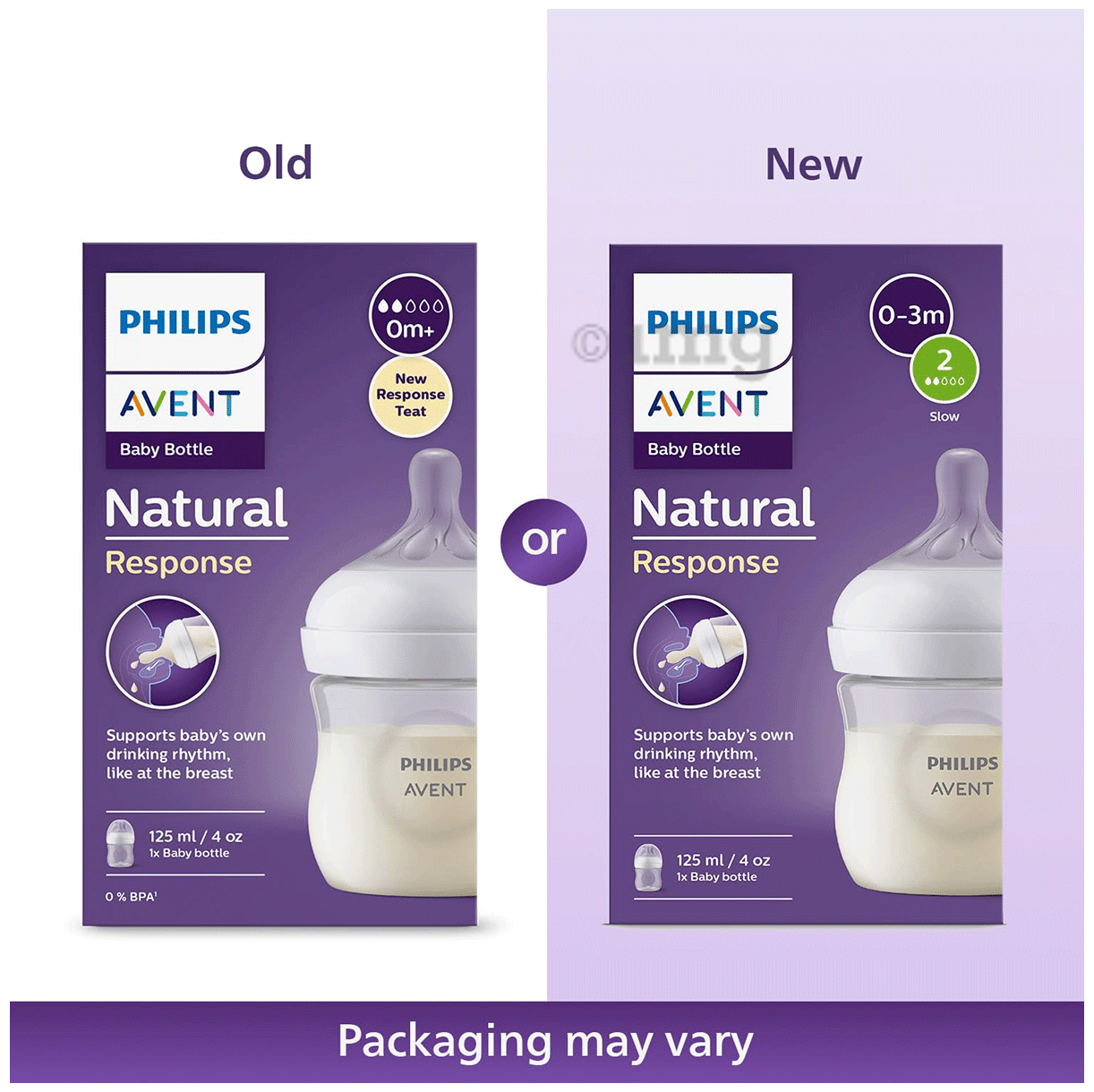 Philips Avent Natural Response biberon 125 ml avec emballage