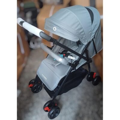 Poussette deux faces en aluminium Mon Bebe grise