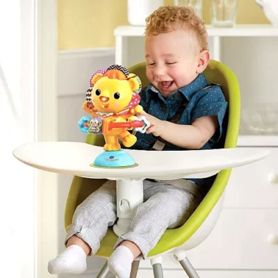 VTech Baby Hula-Hoop P'tit Lion à Ventouse 80-528005 – jouet d'éveil 6-24 mois
