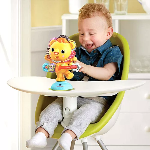 VTech Baby Hula-Hoop P'tit Lion à Ventouse 80-528005 – jouet d'éveil 6-24 mois